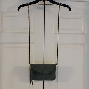 Clutch purse w-removable chain strap